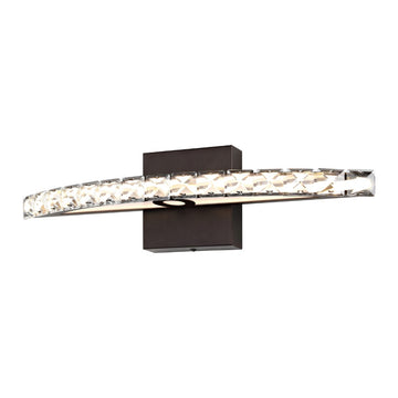 Alyson 18" Bohemian Industrial Iron/Acrylic Integrated LED Vanity Light - JONATHAN Y